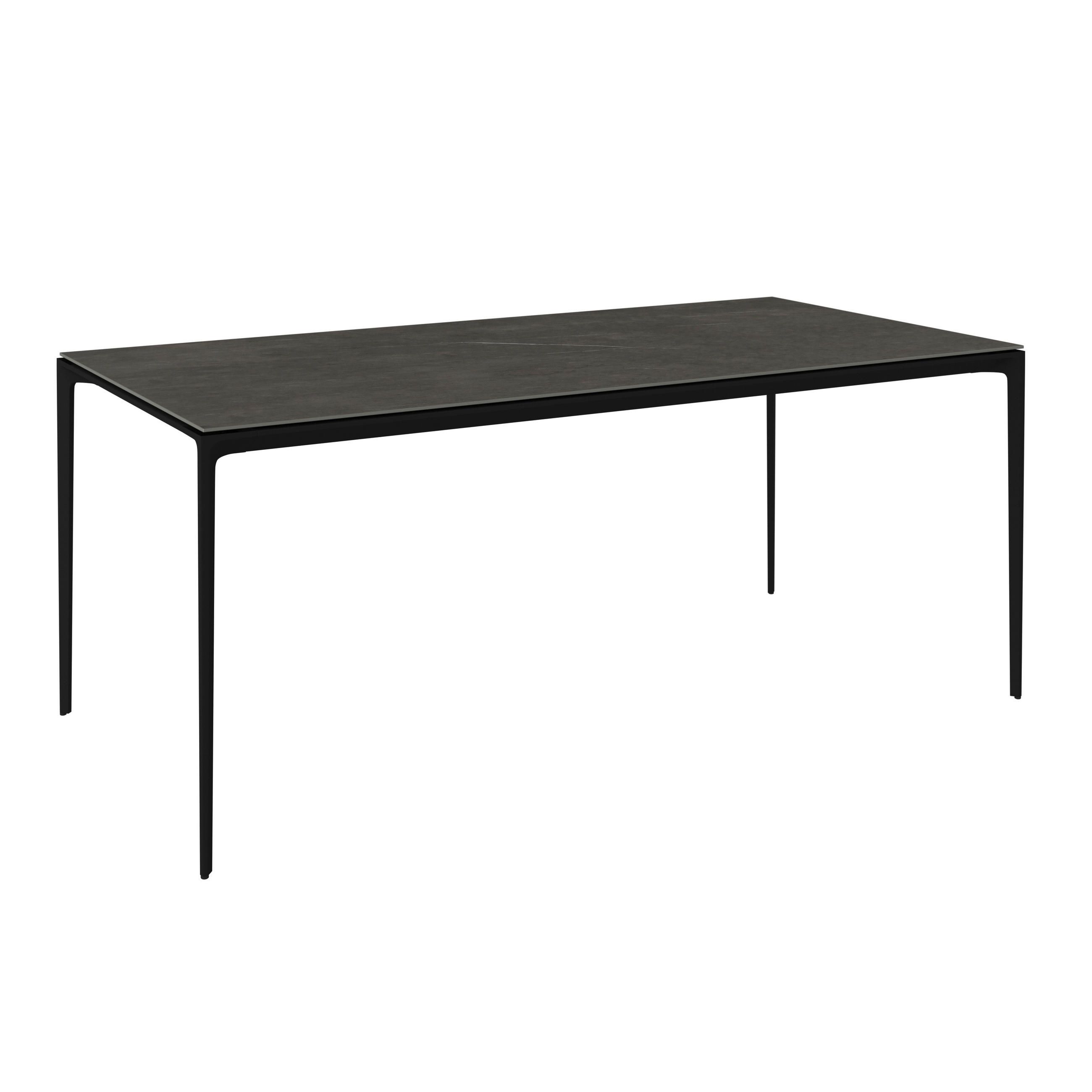 GARTENTISCH 180/90/73,5 cm Metall, Stein Anthrazit rechteckig  - Anthrazit, Design, Stein/Metall (180/90/73,5cm) - Dieter Knoll