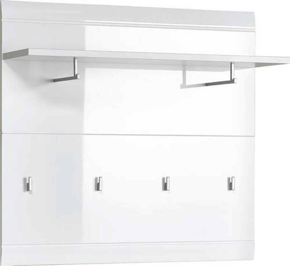 GARDEROBENPANEEL  in 95,9/90/30 cm  - Weiss, Design, Holzwerkstoff (95,9/90/30cm) - Carryhome