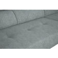 ECKSOFA in Webstoff Grau  280/205 cm  - Schwarz/Grau, Design, Textil/Metall (280/205cm) - Xora