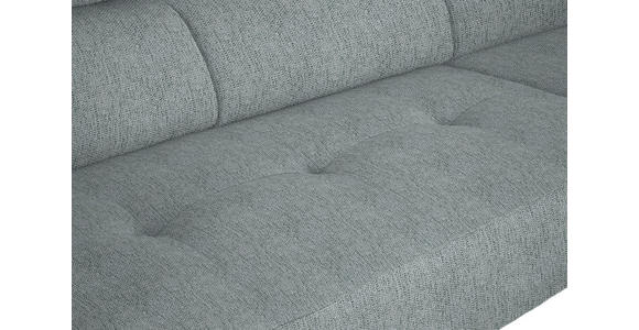 ECKSOFA in Webstoff Grau 280/205 cm - Schwarz/Grau, Design, Textil/Metall (280/205cm) - Xora
