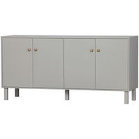 KOMMODE Madu  in 160/78/46 cm  - Goldfarben/Hellgrau, Design, Holz/Metall (160/78/46cm) - Livetastic