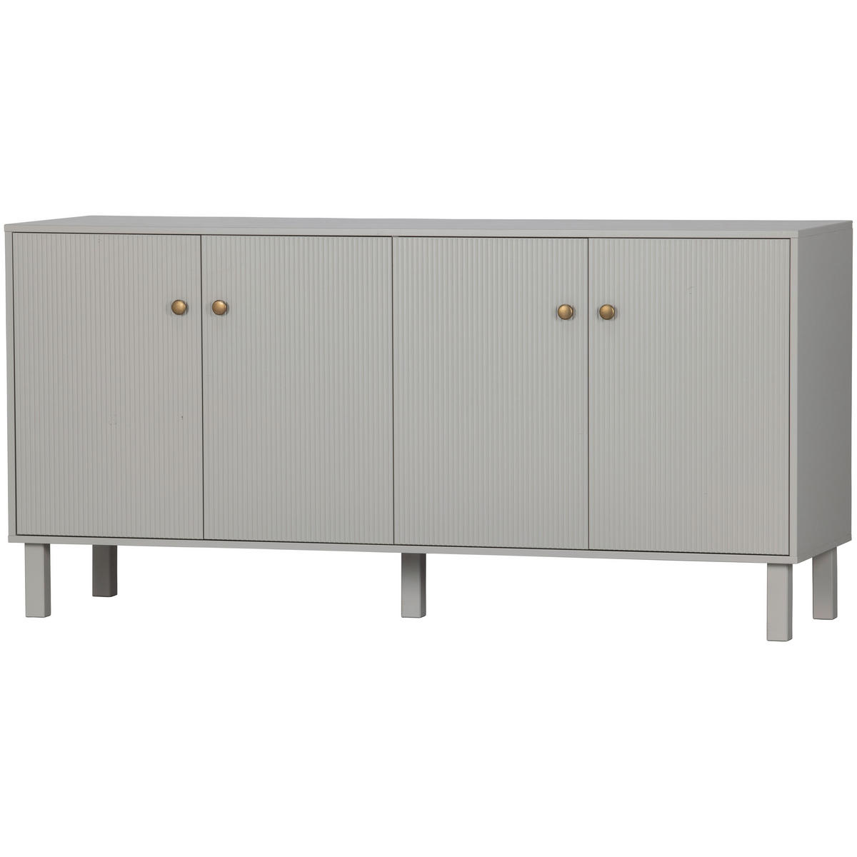 KOMMODE Madu  in 160/78/46 cm  - Goldfarben/Hellgrau, Design, Holz/Metall (160/78/46cm) - Livetastic