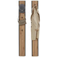 GARDEROBE 4-teilig  in 180/190/24,3 cm  - Schwarz/Eiche Artisan, KONVENTIONELL, Glas/Holzwerkstoff (180/190/24,3cm) - Voleo