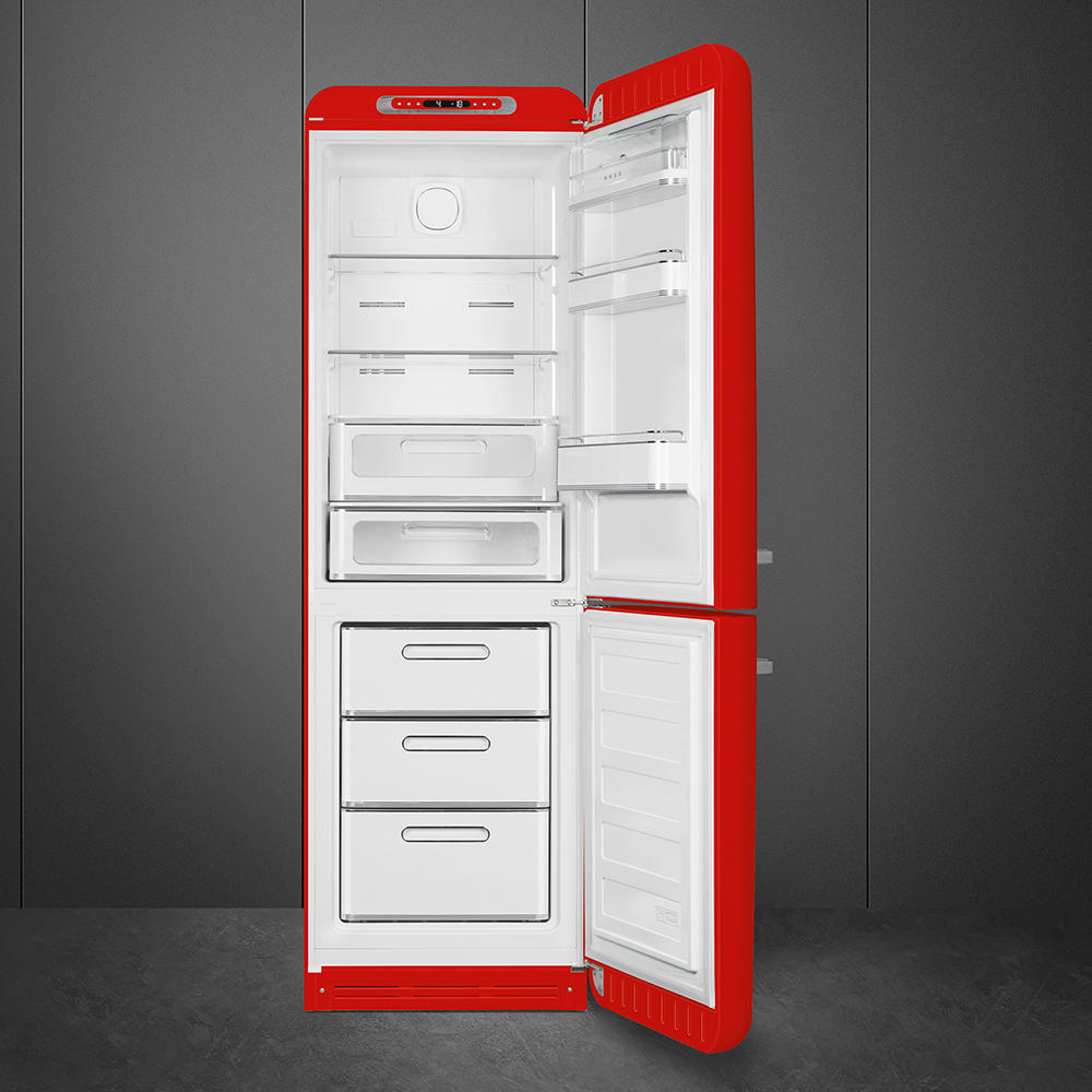 KÜHL-GEFRIER-KOMBINATION 60/196,8/72,8 cm FAB32RRD5  - Rot, Basics, Metall (60/196,8/72,8cm) - SMEG