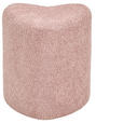 HOCKER Vliesstoff, Bouclé Pink  - Pink, Trend, Textil (41/44/41cm) - Xora