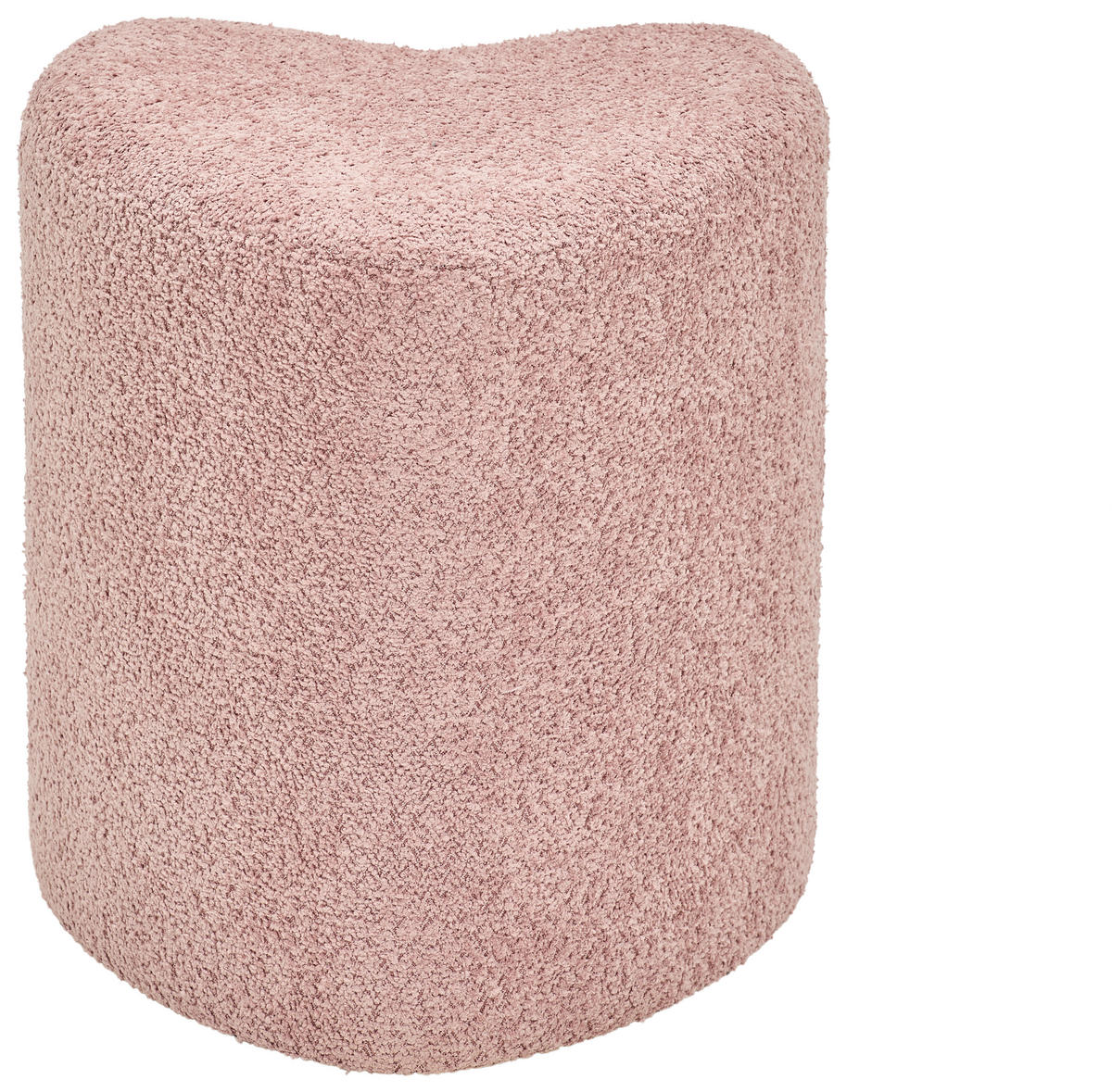 HOCKER Vliesstoff, Bouclé Pink  - Pink, Trend, Textil (41/44/41cm) - Xora