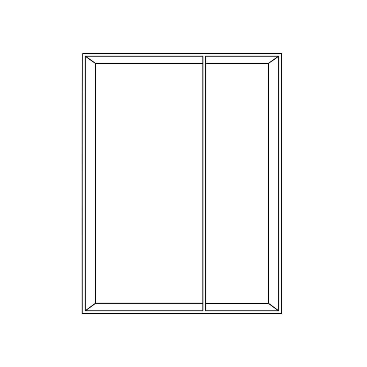 DREHTÜRENSCHRANK  in Anthrazit, Schwarz  - Anthrazit/Silberfarben, Design, Glas/Holzwerkstoff (152/220/40cm) - Jutzler