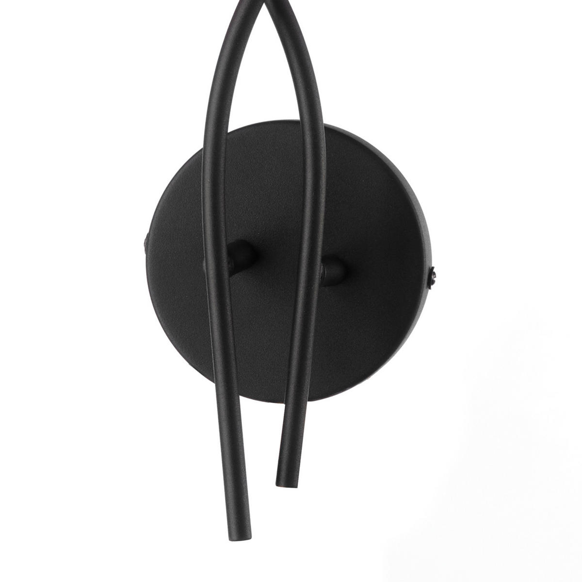 WANDLEUCHTE 39/20 cm   - Eichefarben/Schwarz, KONVENTIONELL, Textil/Metall (39/20cm)