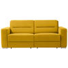 SCHLAFSOFA  in Gelb  - Gelb, KONVENTIONELL, Textil/Metall (202/86/92cm) - Sedda