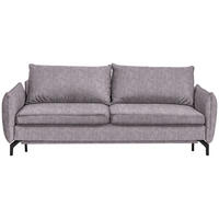 SCHLAFSOFA Grau  - Schwarz/Grau, Design, Textil/Metall (224/89/105cm) - Novel