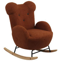 KINDER-SCHAUKELSTUHL - Braun, Basics, Holz/Textil (59/70/62cm) - Livetastic