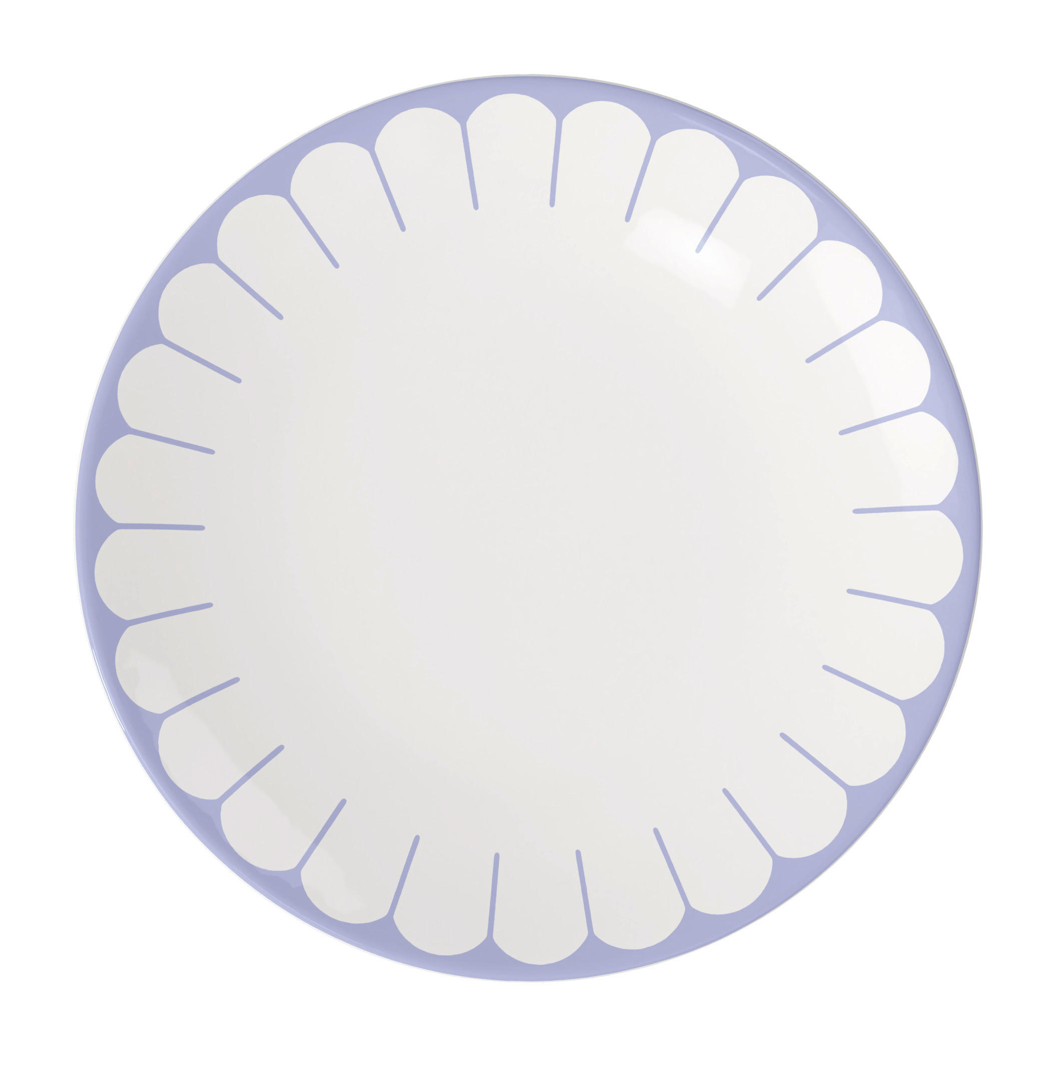Villeroy & Boch Speiseteller Fleur Bleu Weiß, Hellblau 2.5 cm