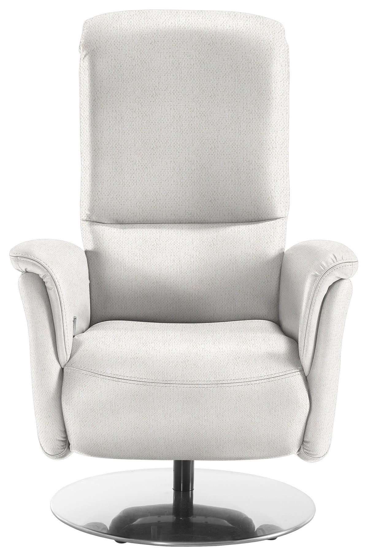RELAXSESSEL Textil Alabasterfarben  - Edelstahlfarben/Alabasterfarben, Konventionell, Textil/Metall (79/112/94cm) - Beldomo Premium