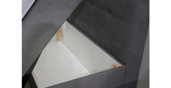 BOXBETT 180/200 cm  in Anthrazit  - Anthrazit/Schwarz, KONVENTIONELL, Kunststoff/Textil (180/200cm) - Carryhome