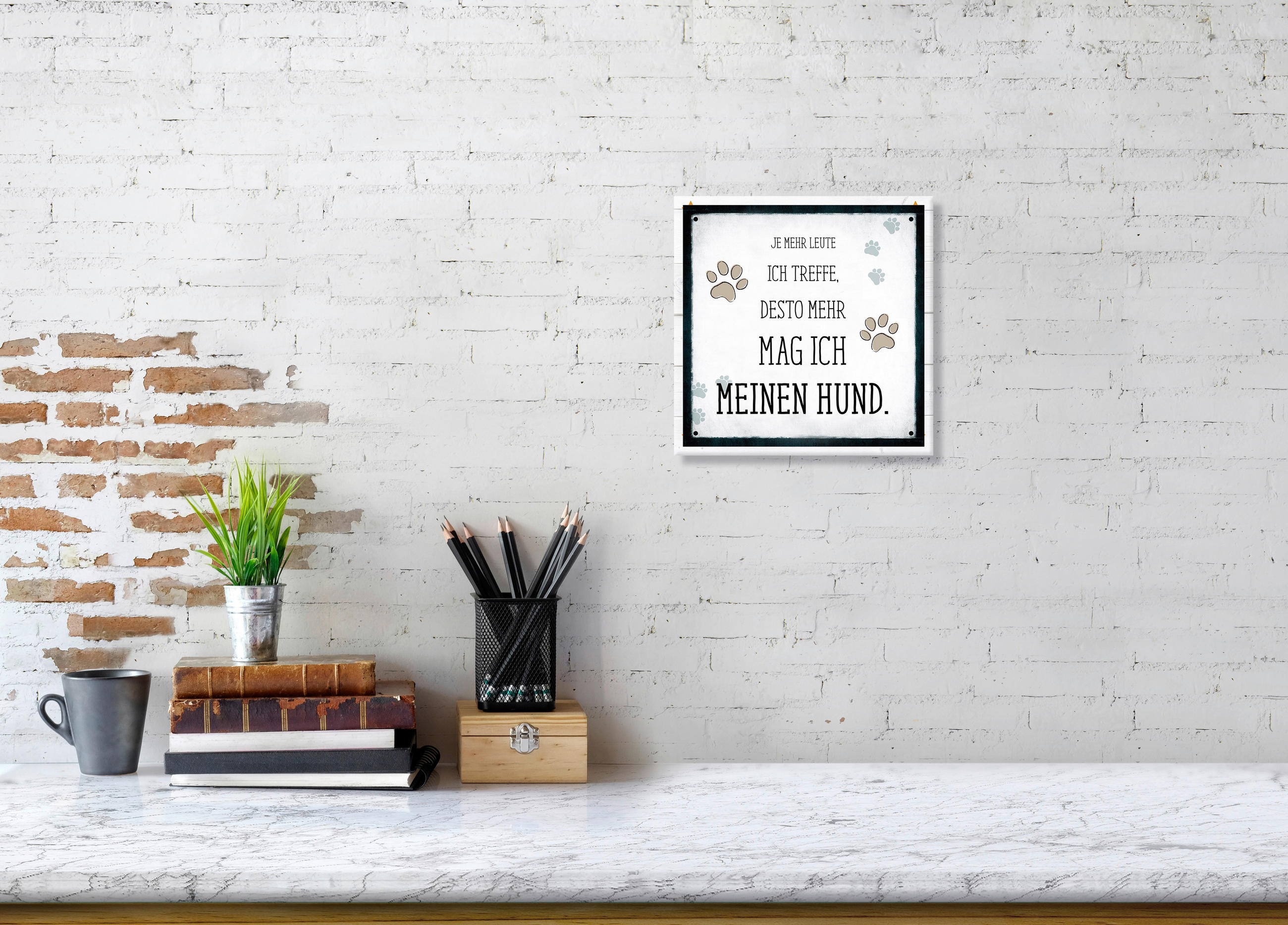 DEKOPANEEL Text 20/20/0,3 cm  - Multicolor, Basics, Holz (20/20/0,3cm)