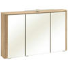 SPIEGELSCHRANK 101/64/21 cm  - Wildeiche/Alufarben, KONVENTIONELL, Glas/Holzwerkstoff (101/64/21cm) - Held