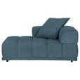 SOFAELEMENT  in Flachgewebe Petrol  - Graublau/Petrol, KONVENTIONELL, Kunststoff/Textil (125/66/155cm) - Carryhome