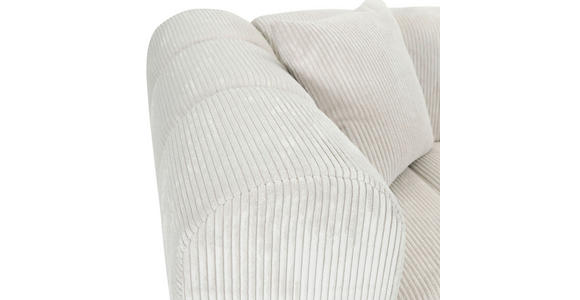 ECKSOFA Naturfarben Cord Zierkissen, Rücken echt  - Schwarz/Naturfarben, KONVENTIONELL, Kunststoff/Textil (250/162cm) - Carryhome