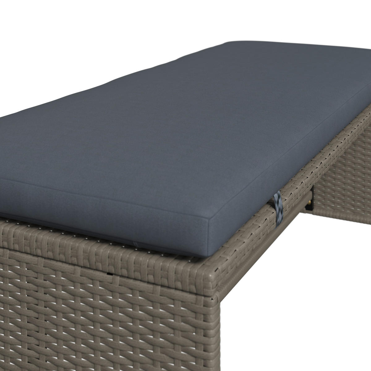 GARTENSET  - Grau, MODERN, Textil/Metall (115/92/74cm) - Ambia Garden