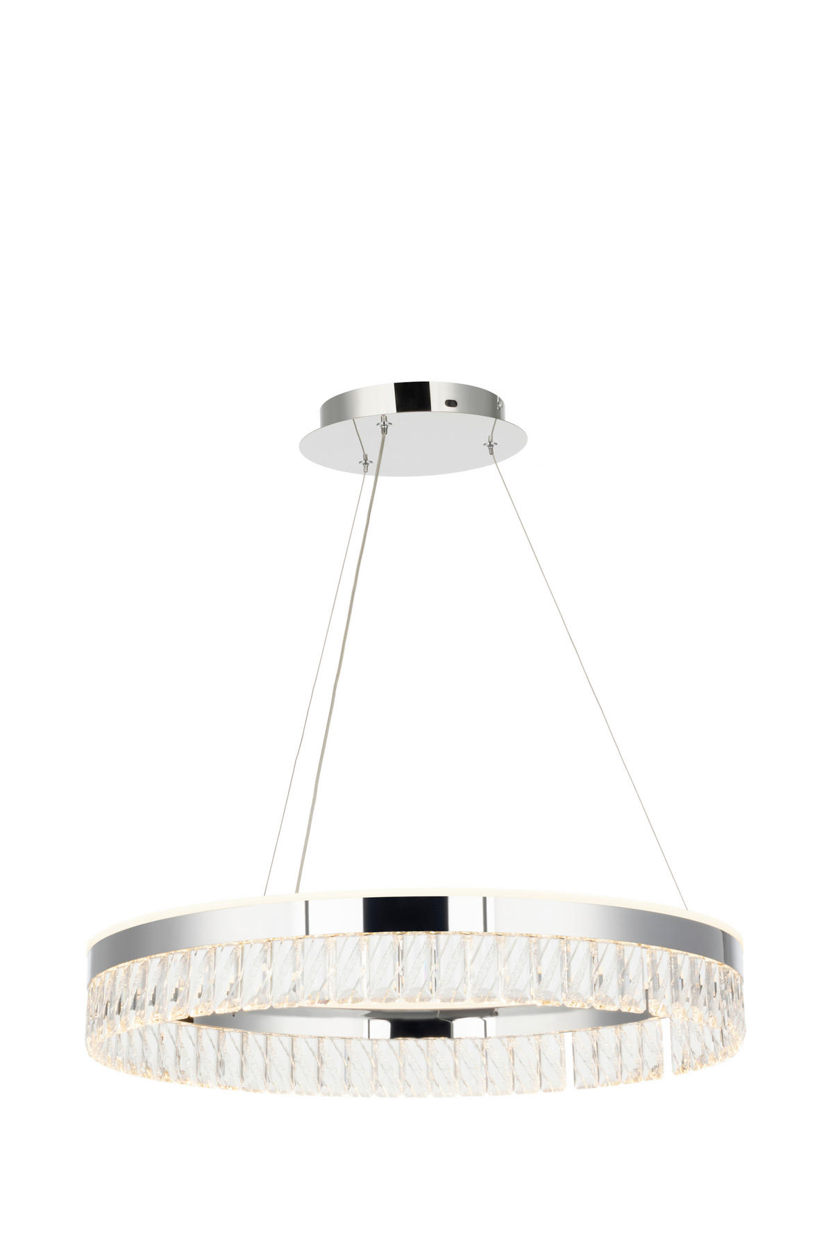 LED-HÄNGLAMPA Bunda 60/150 cm  - klar, Design, metall/glas (60/150cm) - Glandor