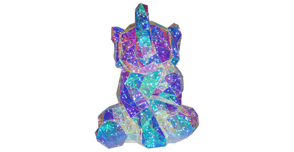 TISCHLEUCHTE - Transparent/Perlmutt, Trend, Kunststoff (33/31/40cm) - Novel