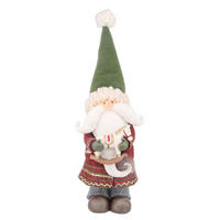 MIKULÁŠ - sivá/biela, Lifestyle, textil/plast (10/28/11cm) - X-Mas