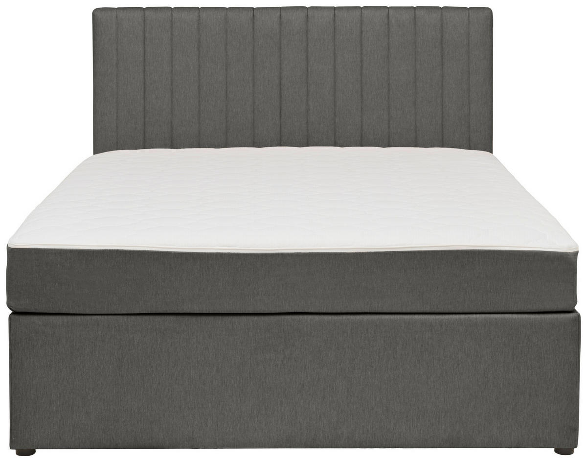 BOXBETT 140/200 cm  in Dunkelgrau  - Dunkelgrau, Modern, Holz/Textil (140/200cm) - MID.YOU