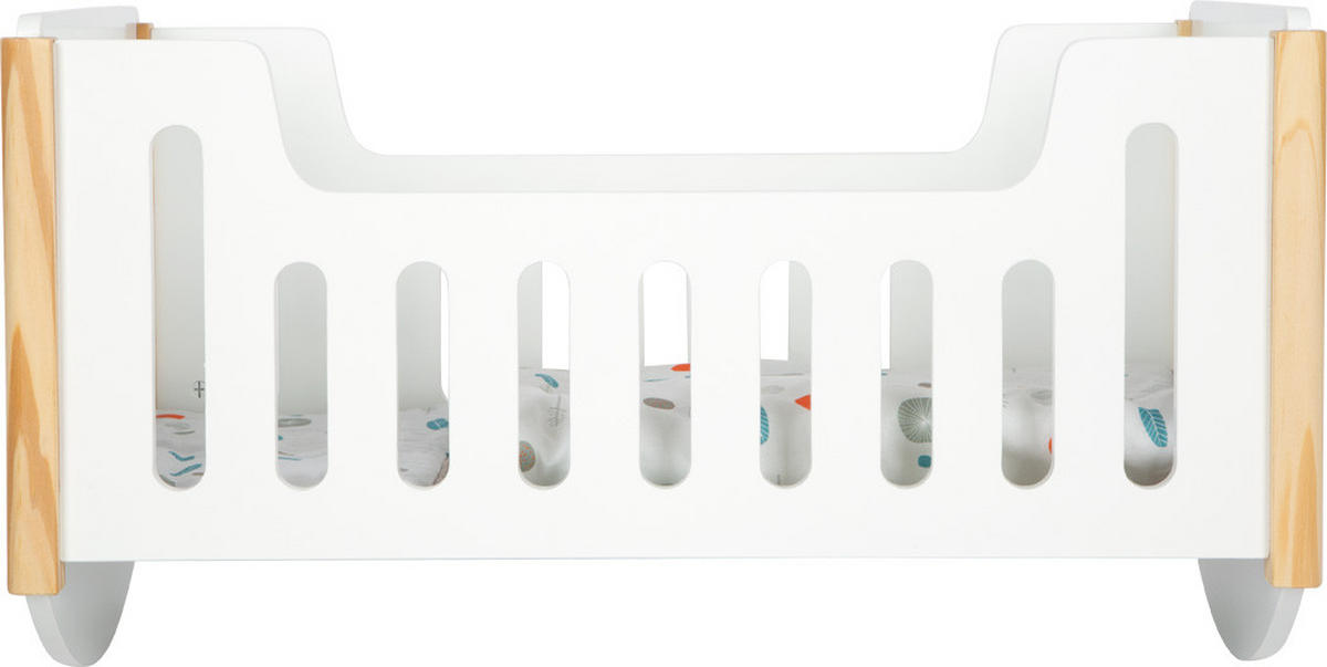 PUPPENBETT Little Button  - Multicolor, Basics, Holz/Textil (49/27/28cm) - small foot