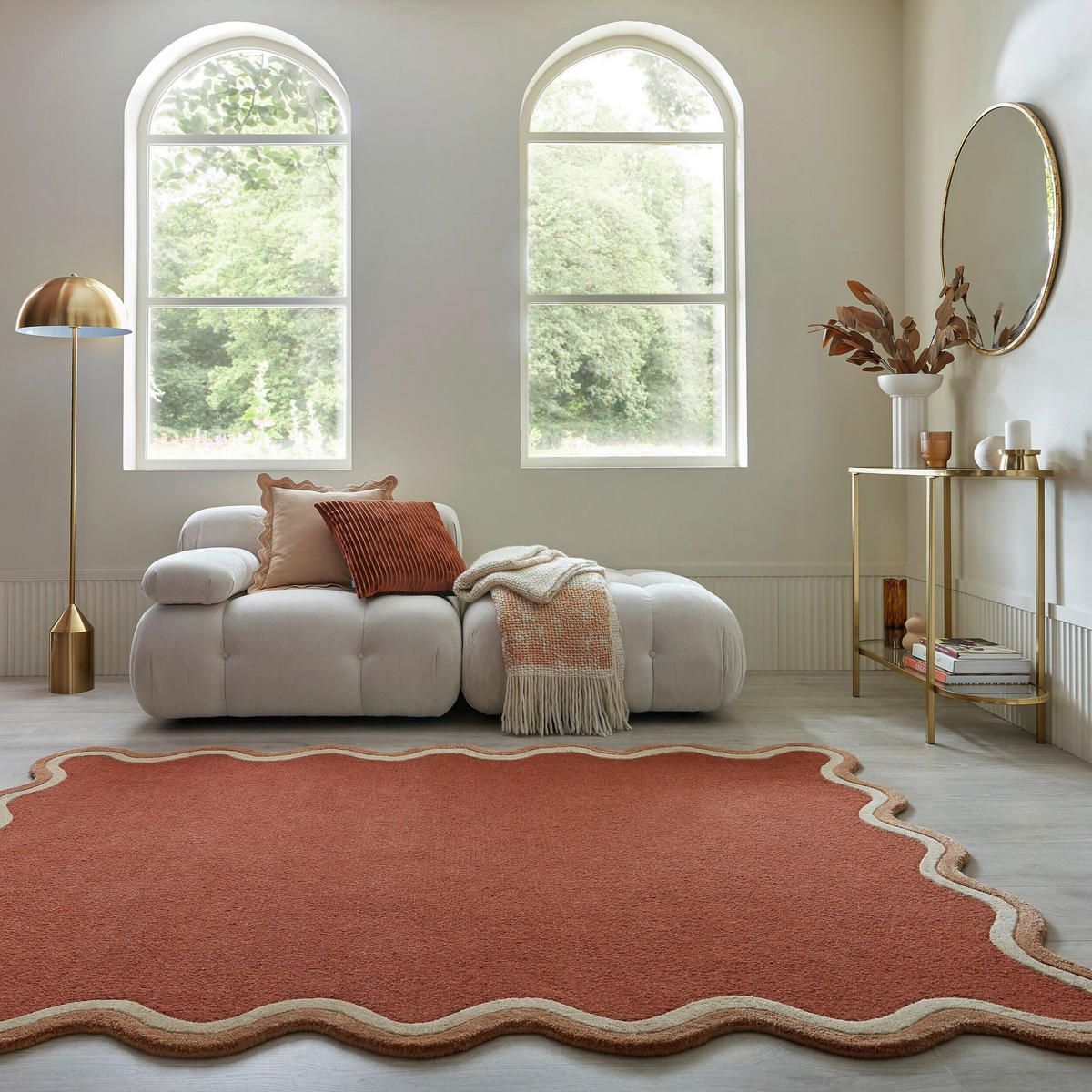 WOLLTEPPICH 120/170 cm Rivo Wool Terracotta rechteckig  - Terracotta, Basics, Textil (120/170cm) - Flair Rugs
