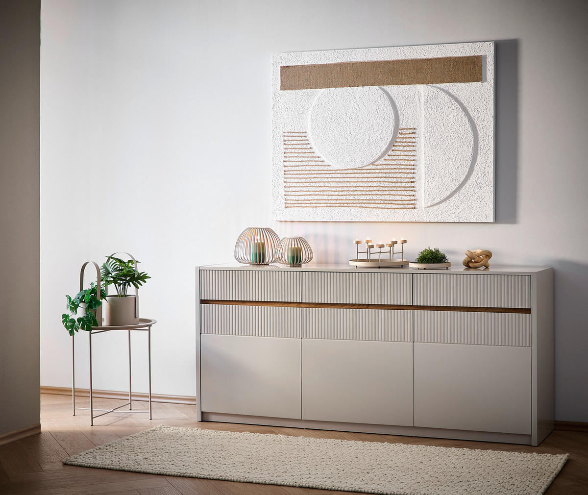 TEELICHTHALTER  - Beige, Basics, Metall (21/9/12cm) - Ambia Home