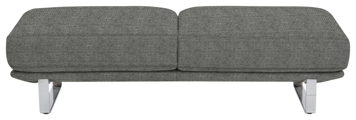 HOCKER in Textil Grau  - Grau, Design, Textil/Metall (160/44/60cm) - Dieter Knoll