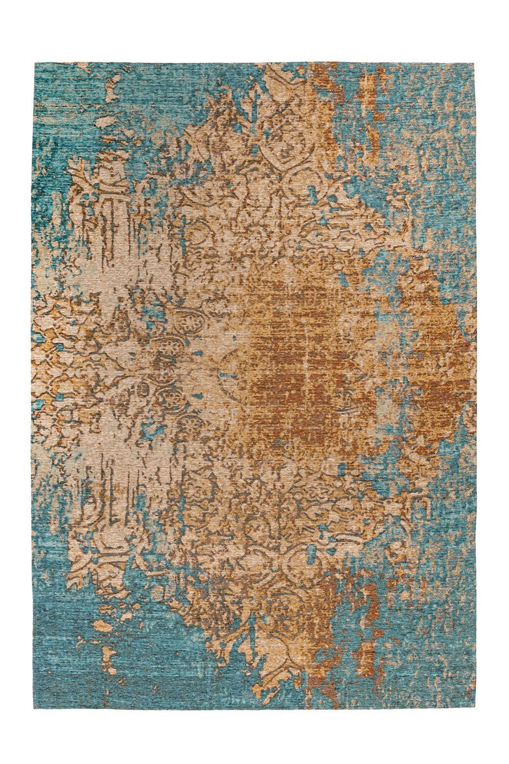 Kayoom Teppich Primavera 725 Sand / Blau 80x150 cm