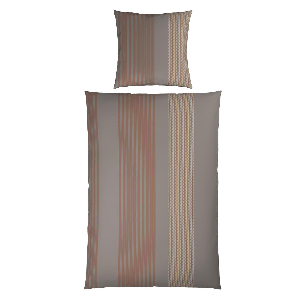 BETTWÄSCHE Satin 135/200 cm  - Grau, Textil (135/200cm) - Dieter Knoll