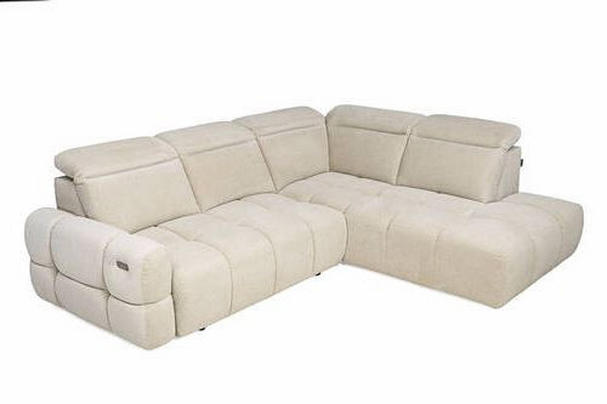 SAROKKANAPÉ textil bézs  - bézs, Modern, műanyag/textil (270/110/223cm) - Welnova