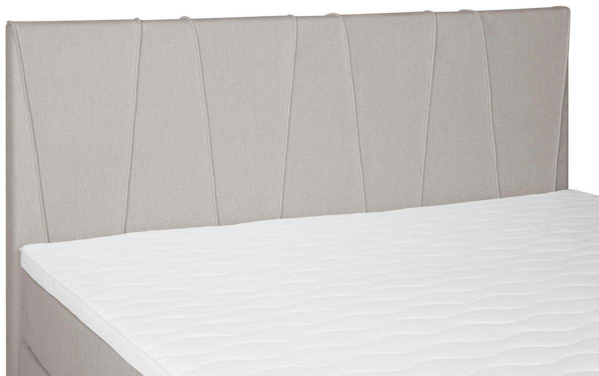 BOXSPRING-ÁGY 140/200 cm  bézs  - bézs/fekete, Modern, textil (140/200cm) - MID.YOU