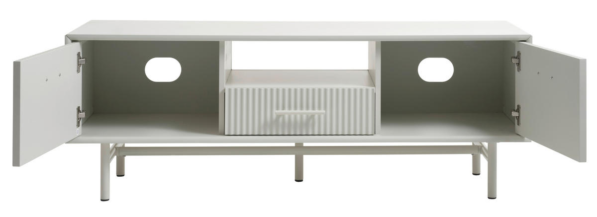TV-BÄNK greige  140/50/45 cm  - greige, Basics, metall/trämaterial (140/50/45cm) - Niels Andersson
