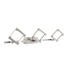 WANDLEUCHTE - Nickelfarben, LIFESTYLE, Glas/Metall (56/19/6cm) WANDLEUCHTE - Nickelfarben, LIFESTYLE, Glas/Metall (56/19/6cm)