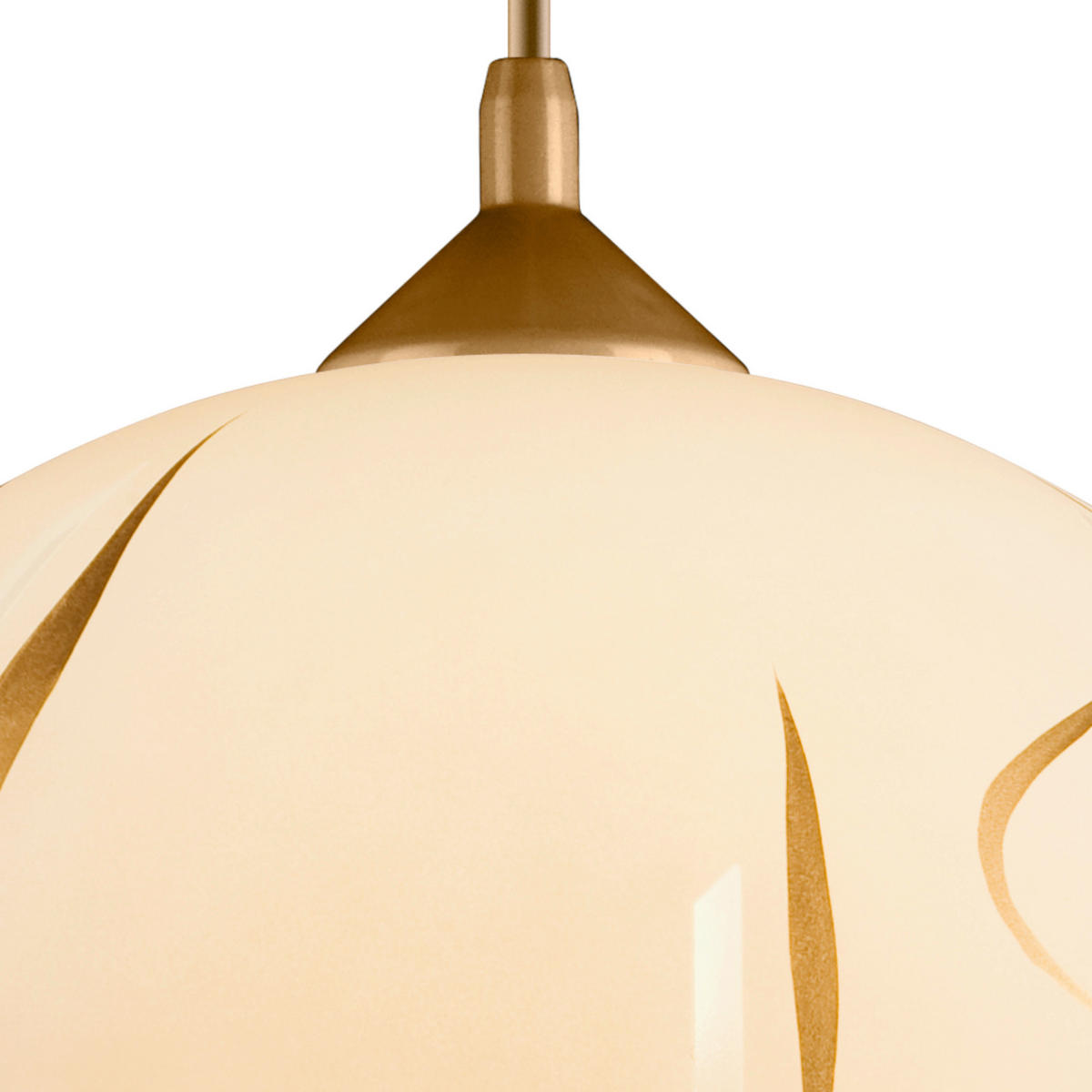 HÄNGELEUCHTE  - Goldfarben, KONVENTIONELL, Glas/Kunststoff (70/30/30cm)