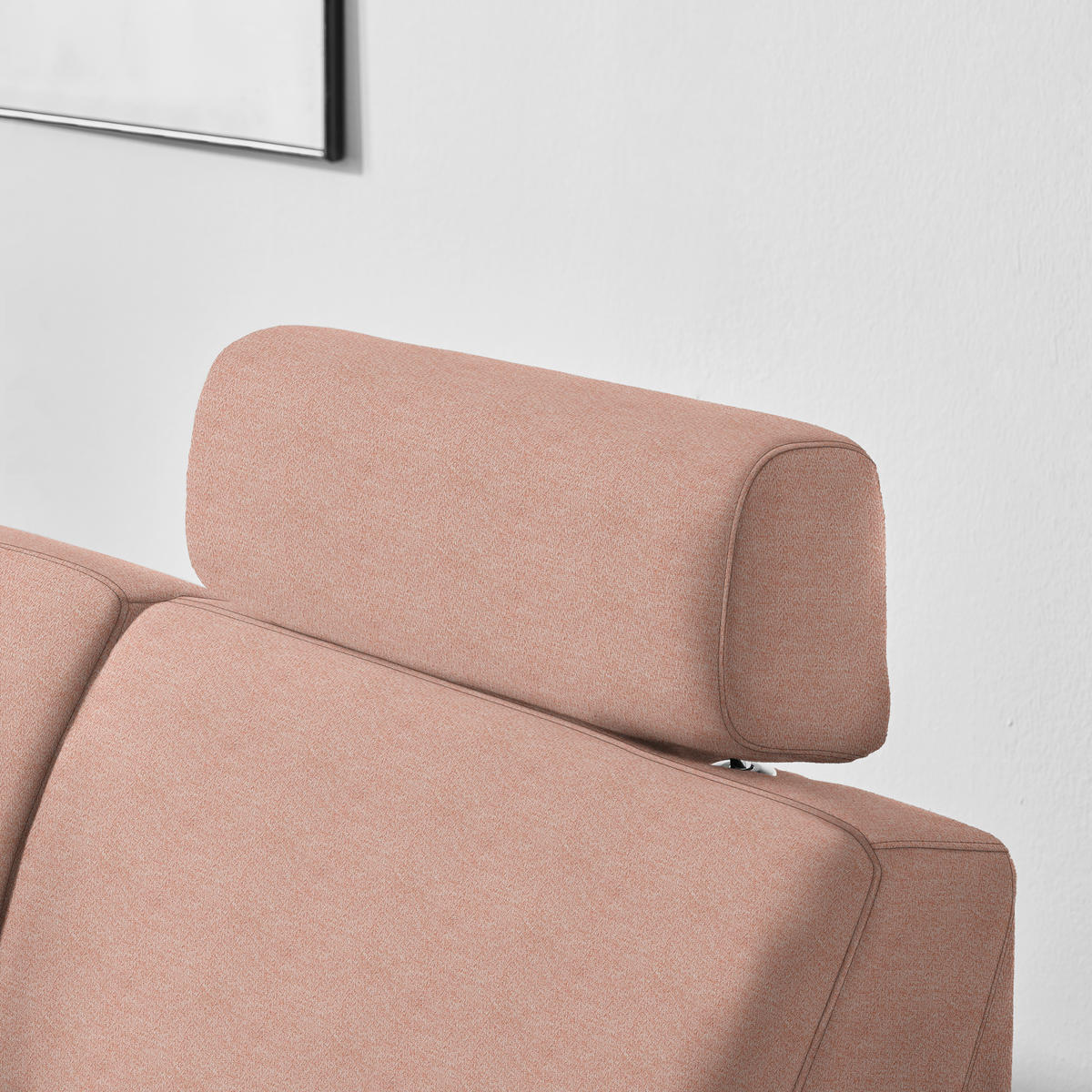 ECKSOFA in Webstoff Hellrot  - Hellrot/Schwarz, Konventionell, Kunststoff/Textil (165/224cm) - Xora