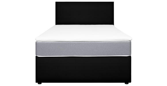 BOXBETT 140/200 cm in Schwarz, Hellgrau - Hellgrau/Schwarz, KONVENTIONELL, Holz/Holzwerkstoff (140/200cm) - Carryhome