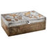 AUFBEWAHRUNGSBOX - Silberfarben/Braun, Basics, Holz/Metall (30,48/22,86/10,16cm) - Ambia Home