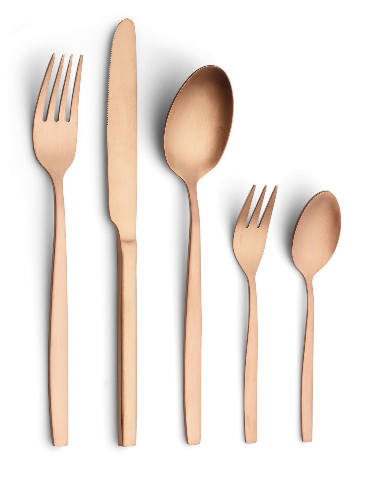 BESTECKSET Tavira 30-teilig Edelstahl  - Bronzefarben, Basics, Metall (1,22kg) - Echtwerk