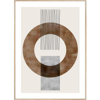 TISAK NA PLATNU     51.5/71.5 cm       - boje hrasta/višebojno, Design, drvni materijal/tekstil (51.5/71.5cm) - Monee