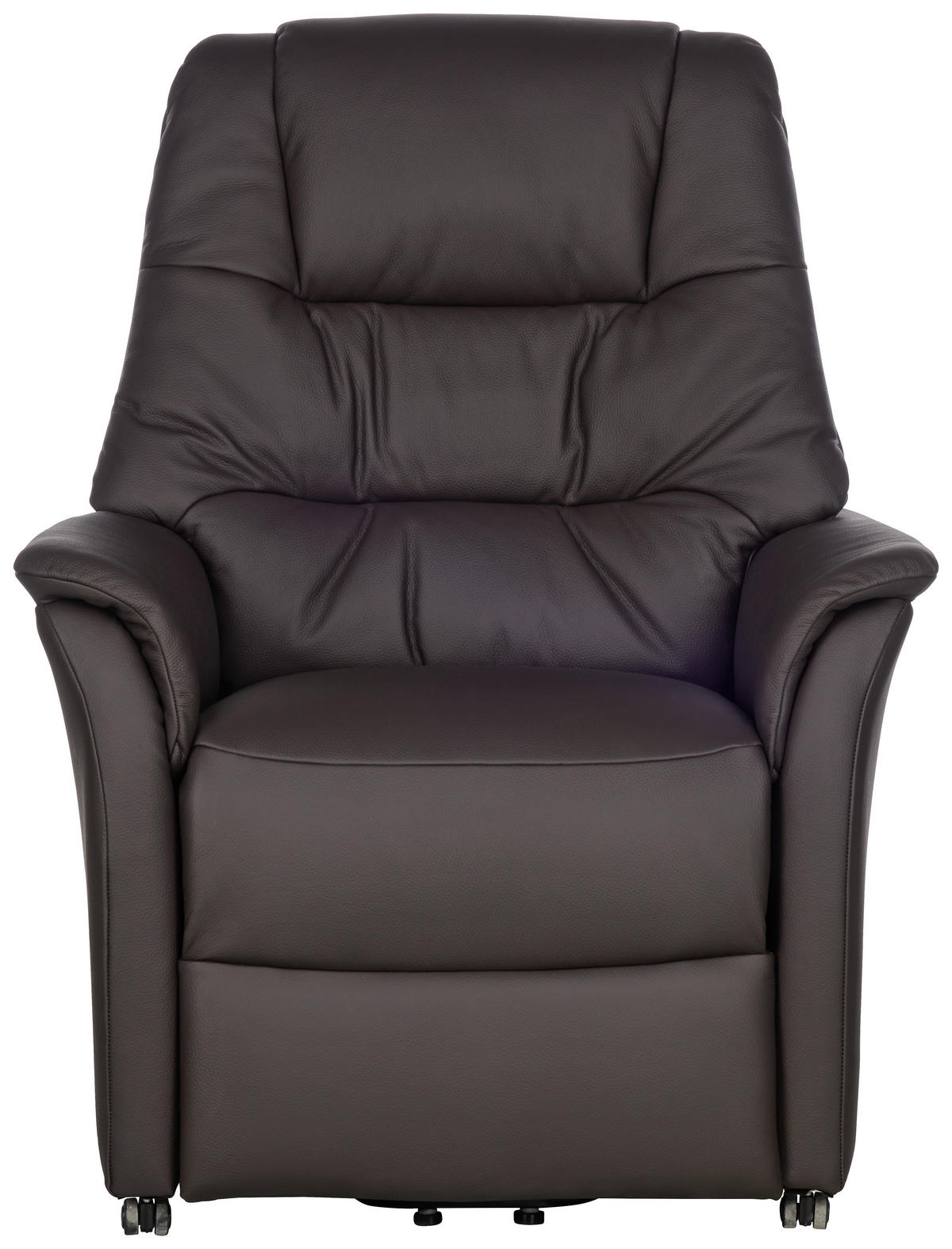 FERNSEHSESSEL in Dunkelbraun  - Dunkelbraun, Konventionell, Leder (88/114/88cm) - Livetastic