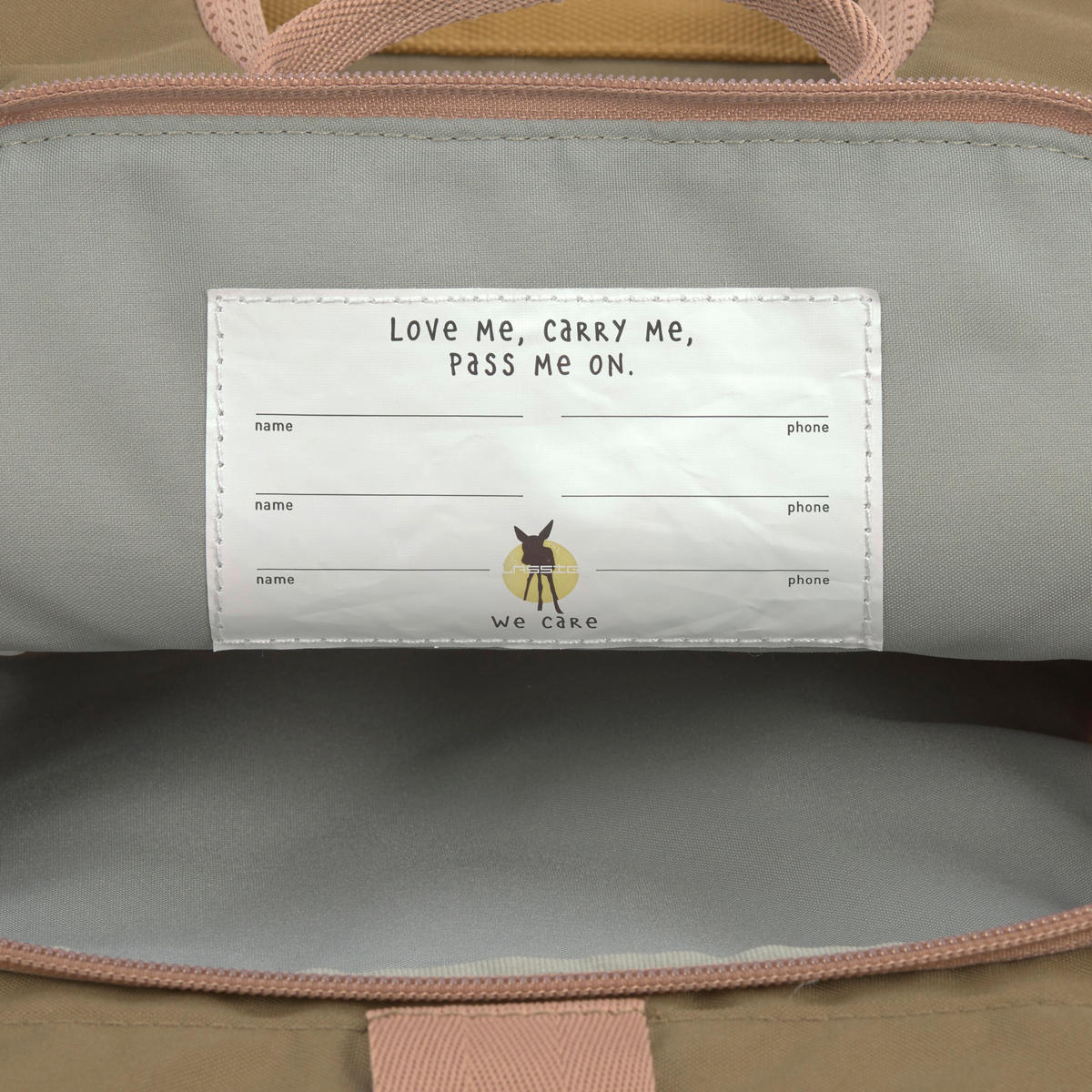 KINDERRUCKSACK - Hellbraun, Basics, Textil (23/11/32,5cm) - Lässig