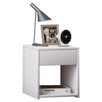 SÄNGBORD i vit  - vit, Klassisk, trämaterial (35/40/35cm) - MID.YOU