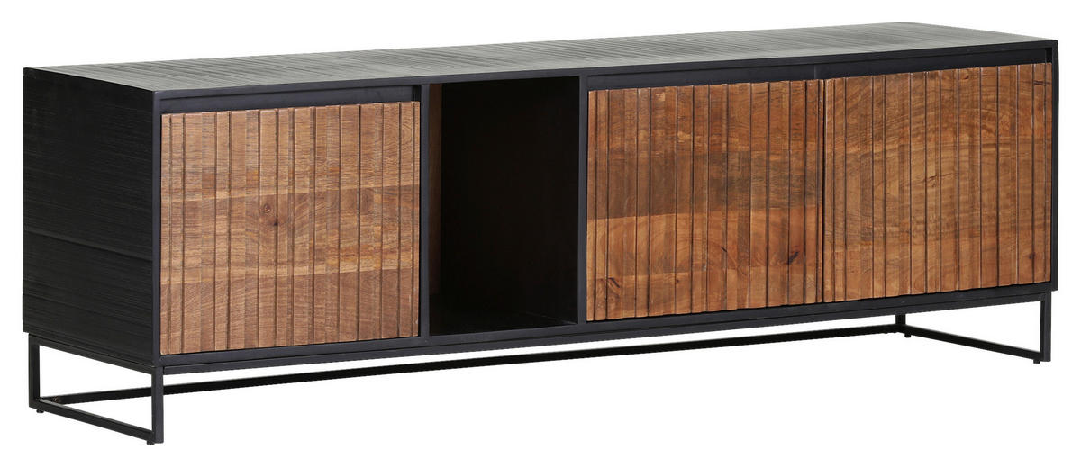 LOWBOARD  170/55/45 cm  Beimöbel erhältlich, stehend  - Schwarz/Braun, LIFESTYLE, Holz/Holzwerkstoff (170/55/45cm) - Landscape