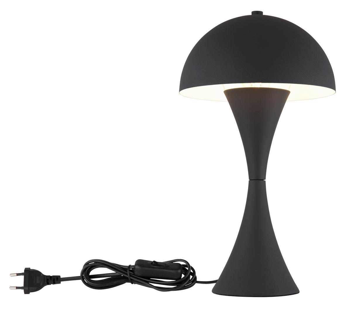 STOLNÍ LAMPA, E27, 20/36,1 cm  - černá, Design, kov/plast (20/36,1cm) - Globo