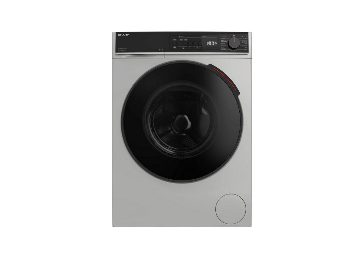 WASCHMASCHINE ES-WNFB214CADA-DE  - Silberfarben, Basics, Glas/Kunststoff (59.7/84.5/63.2cm) - Sharp