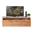 TV-ELEMENT Kernbuche  190/58/45 cm  - Edelstahlfarben/Kernbuche, Natur, Holz/Holzwerkstoff (190/58/45cm) - Carryhome